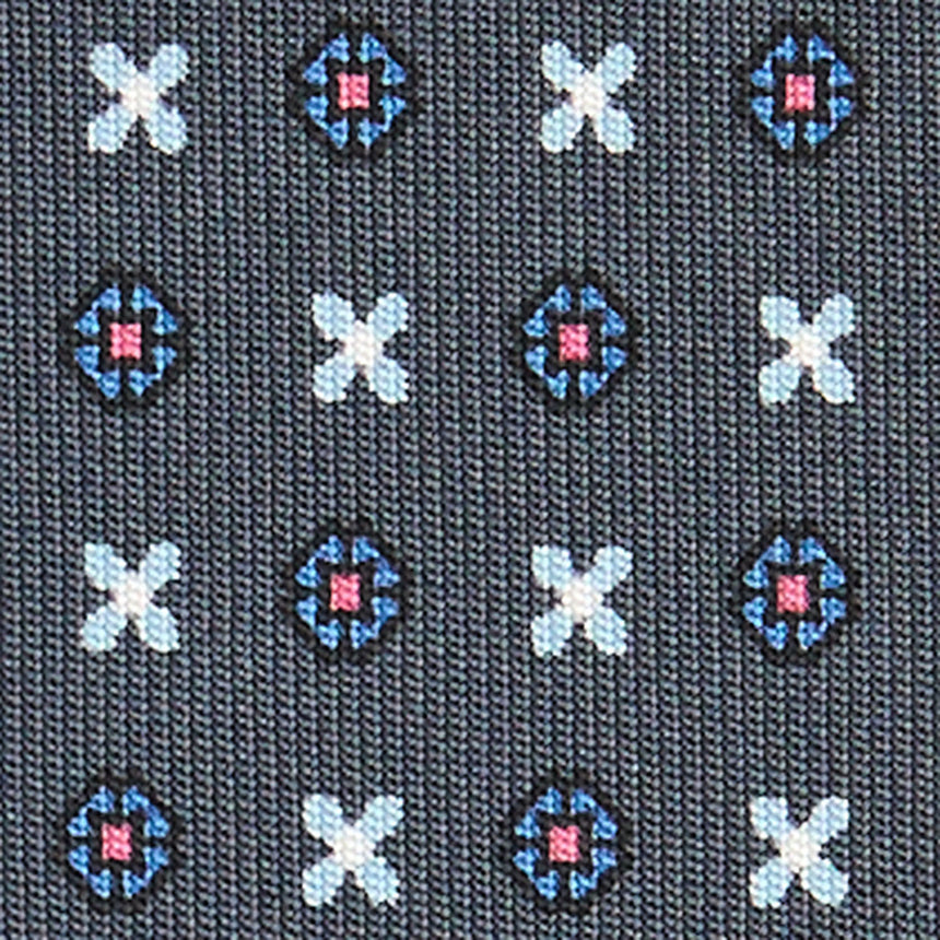 DARK GREY CLASSIC SILK TIE