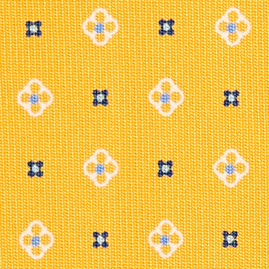 CRAVATTA SARTORIALE CLASSICA IN SETA GIALLA