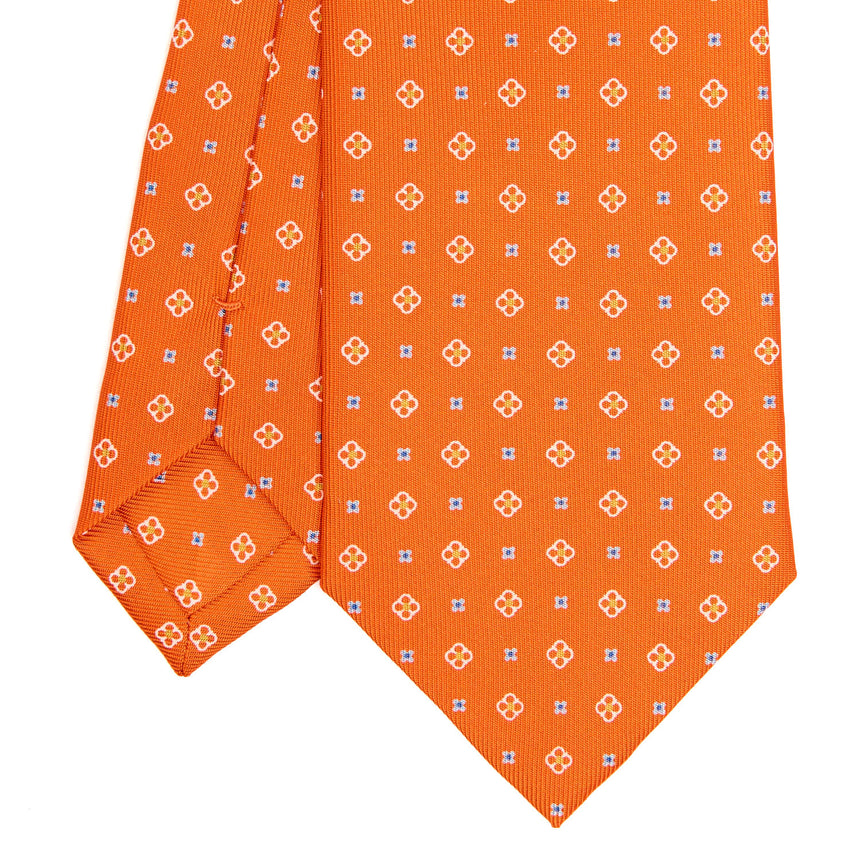 CRAVATTA SARTORIALE CLASSICA IN SETA ARANCIONE