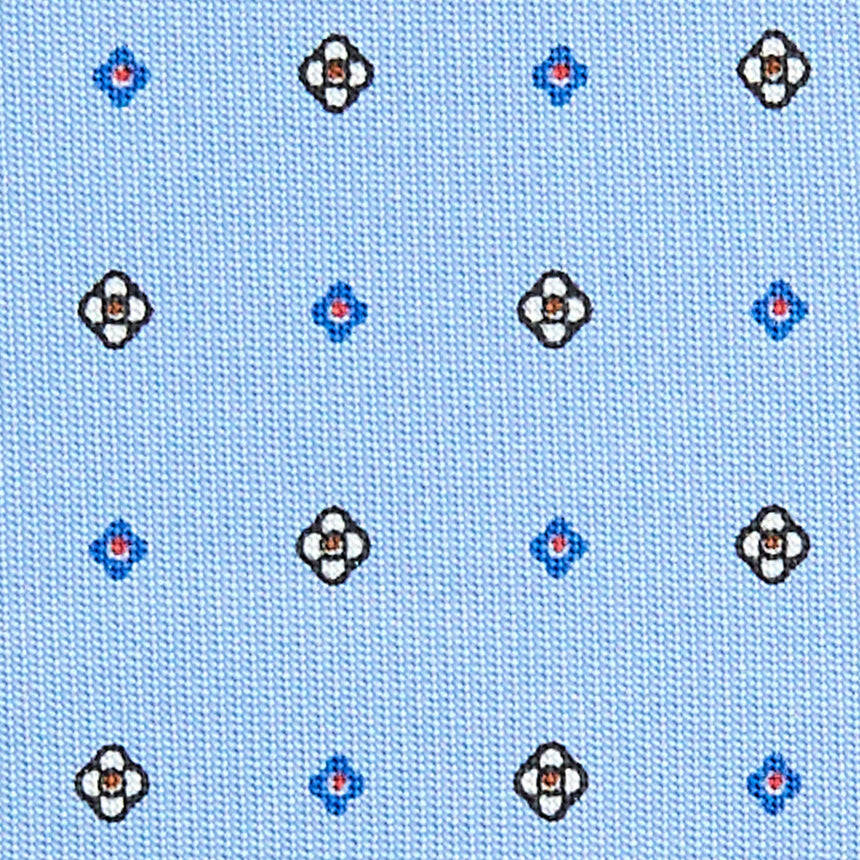 CRAVATTA SARTORIALE CLASSICA IN SETA AZZURRA