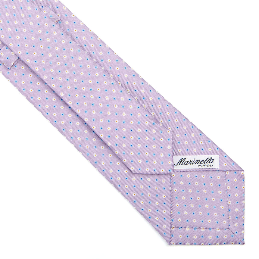 CRAVATTA SARTORIALE CLASSICA IN SETA LILLA