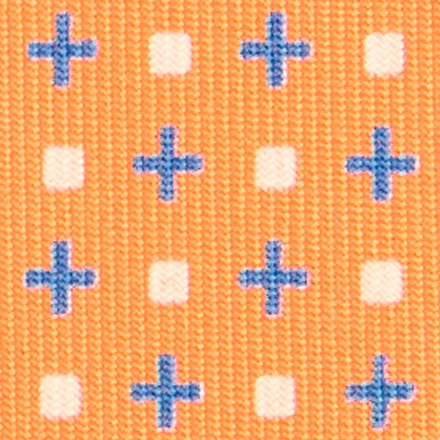 CRAVATTA SARTORIALE CLASSICA IN SETA ARANCIONE