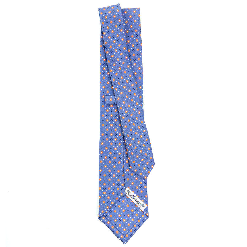 CRAVATTA SARTORIALE CLASSICA IN SETA AZZURRO POLVERE