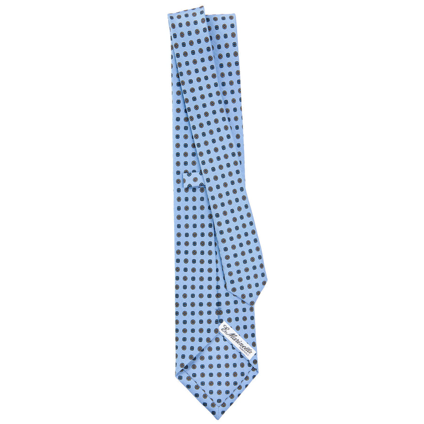 CRAVATTA SARTORIALE CLASSICA IN SETA AZZURRA