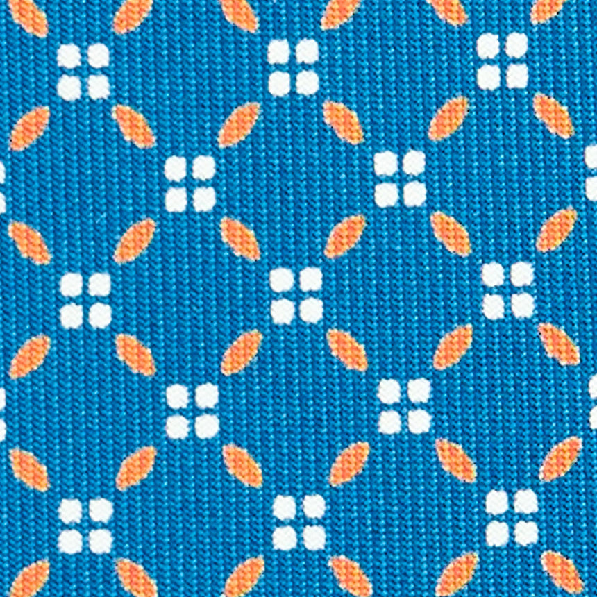 CRAVATTA SARTORIALE CLASSICA IN SETA BLU MEDIO