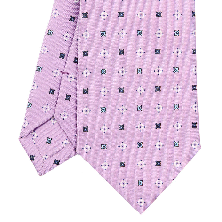 CRAVATTA SARTORIALE CLASSICA IN SETA LILLA