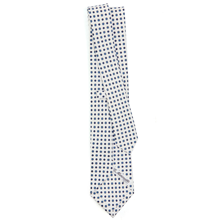 CRAVATTA SARTORIALE CLASSICA IN SETA BIANCA