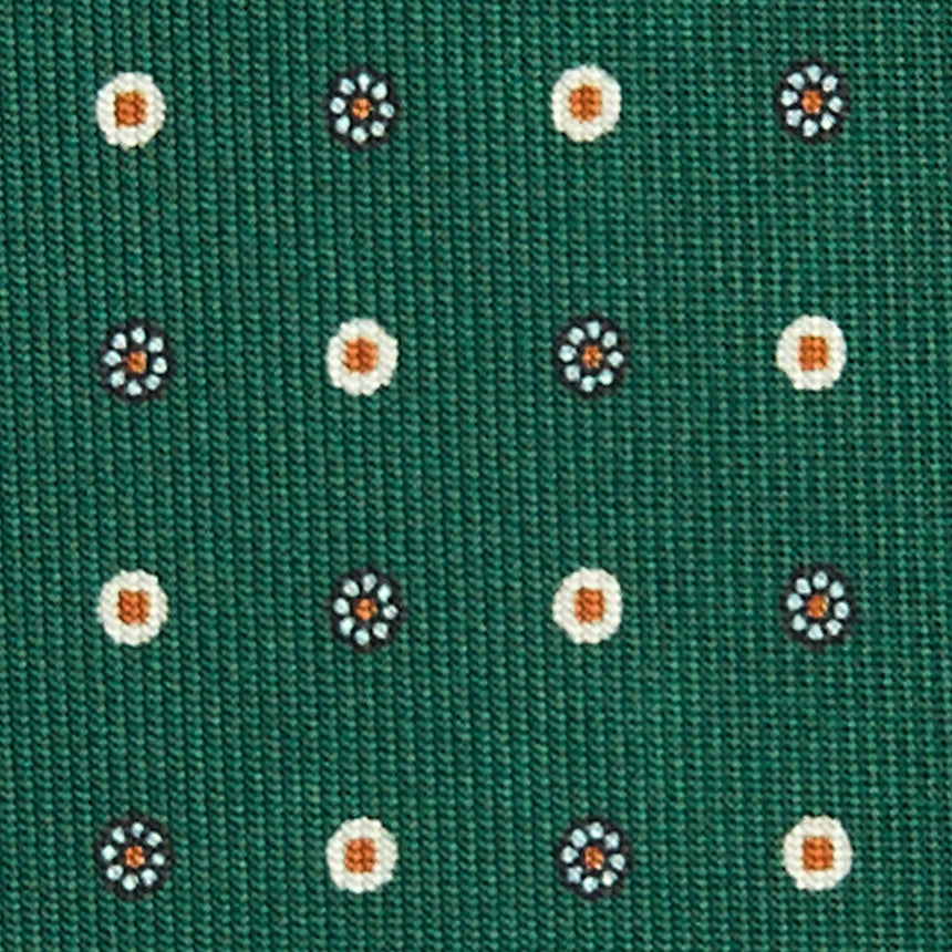 CRAVATTA SARTORIALE CLASSICA IN SETA VERDE OLIVA