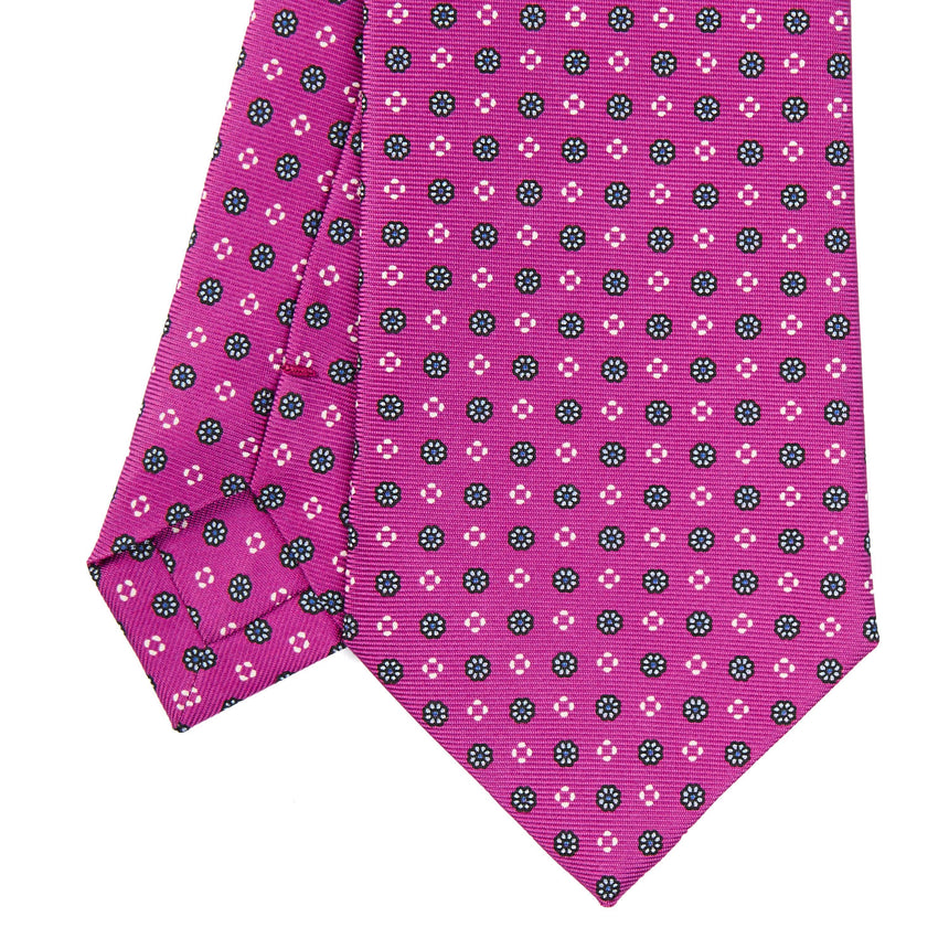 CRAVATTA SARTORIALE CLASSICA IN SETA FUCSIA