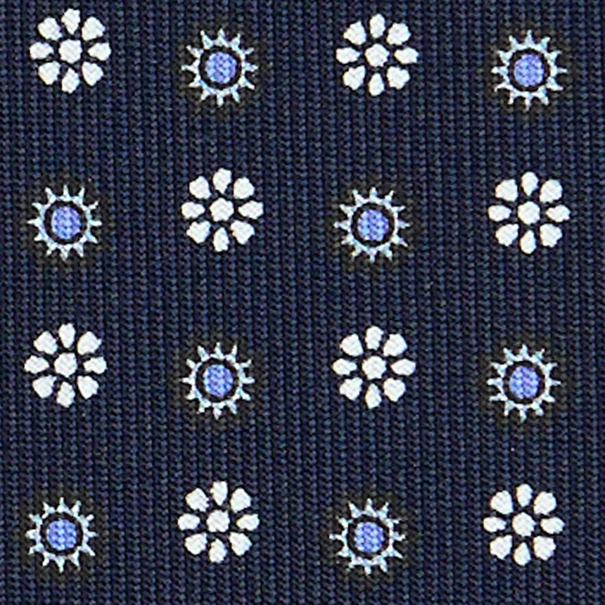 CRAVATTA SARTORIALE CLASSICA IN SETA BLU SCURO