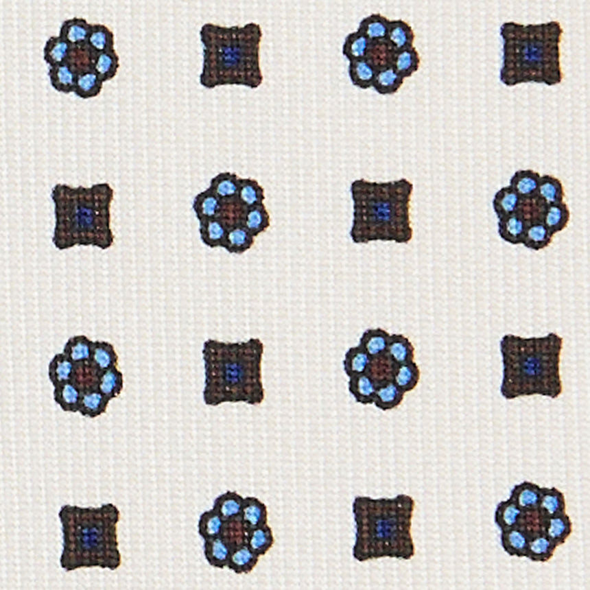 WHITE SARTORIAL CLASSIC SILK TIE