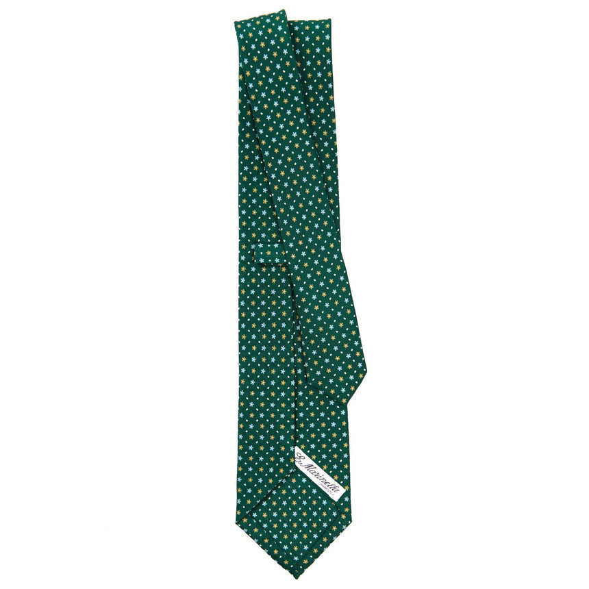 CRAVATTA SARTORIALE CLASSICA IN SETA VERDE SCURO