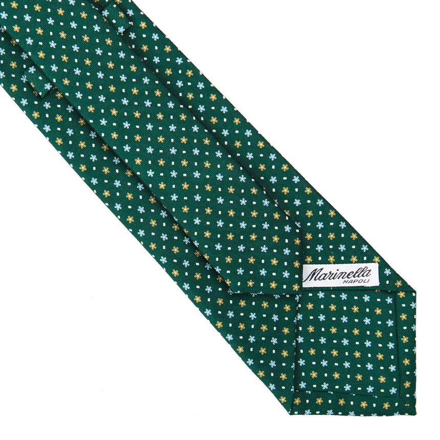 CRAVATTA SARTORIALE CLASSICA IN SETA VERDE SCURO