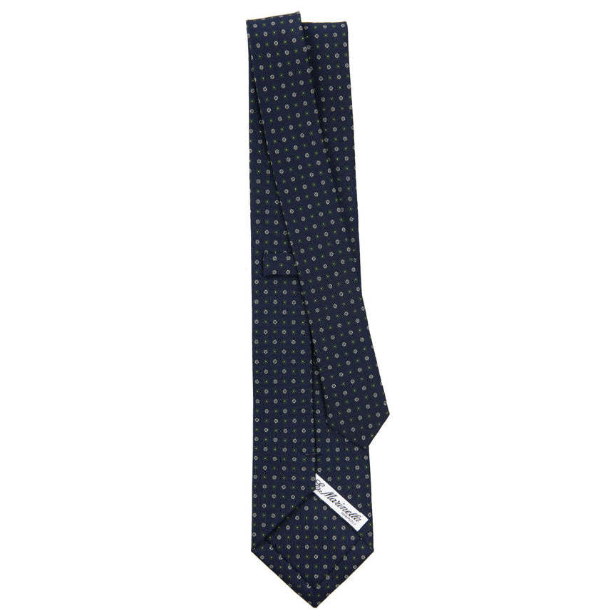 CRAVATTA SARTORIALE CLASSICA IN SETA BLU SCURO