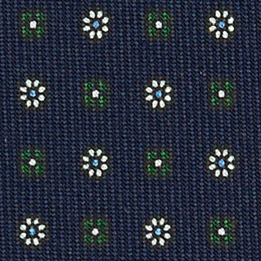 CRAVATTA SARTORIALE CLASSICA IN SETA BLU SCURO