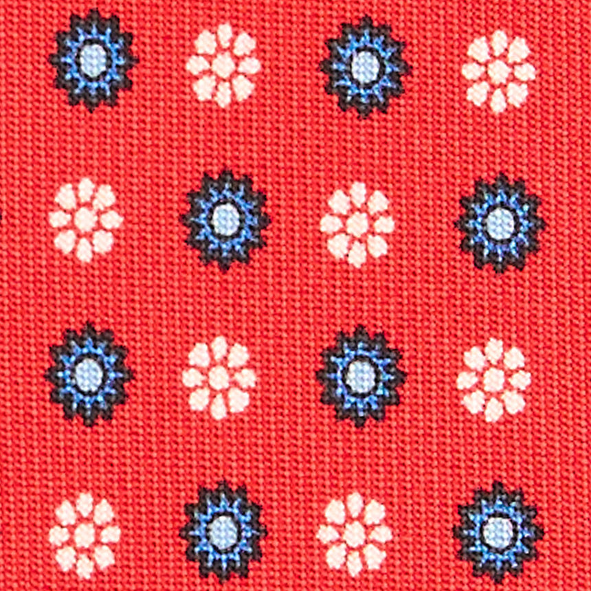 RED SARTORIAL CLASSIC SILK TIE