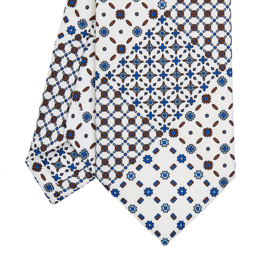 WHITE SARTORIAL CLASSIC SILK TIE
