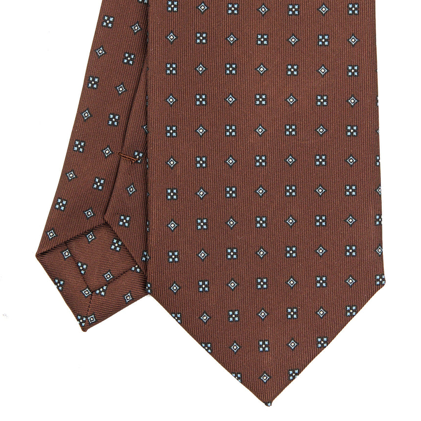 DARK BROWN SARTORIAL CLASSIC SILK TIE