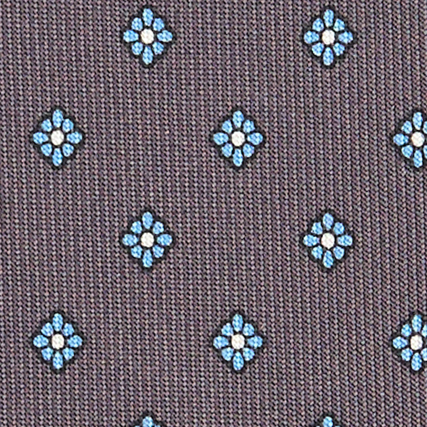 DARK GREY CLASSIC SILK TIE