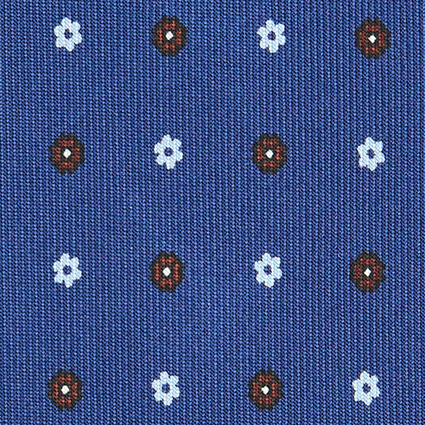 CRAVATTA SARTORIALE CLASSICA IN SETA BLU
