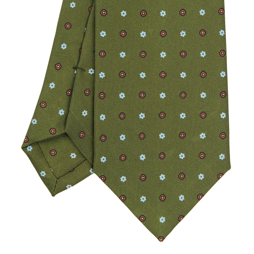 OLIVE GREEN CLASSIC SILK TIE