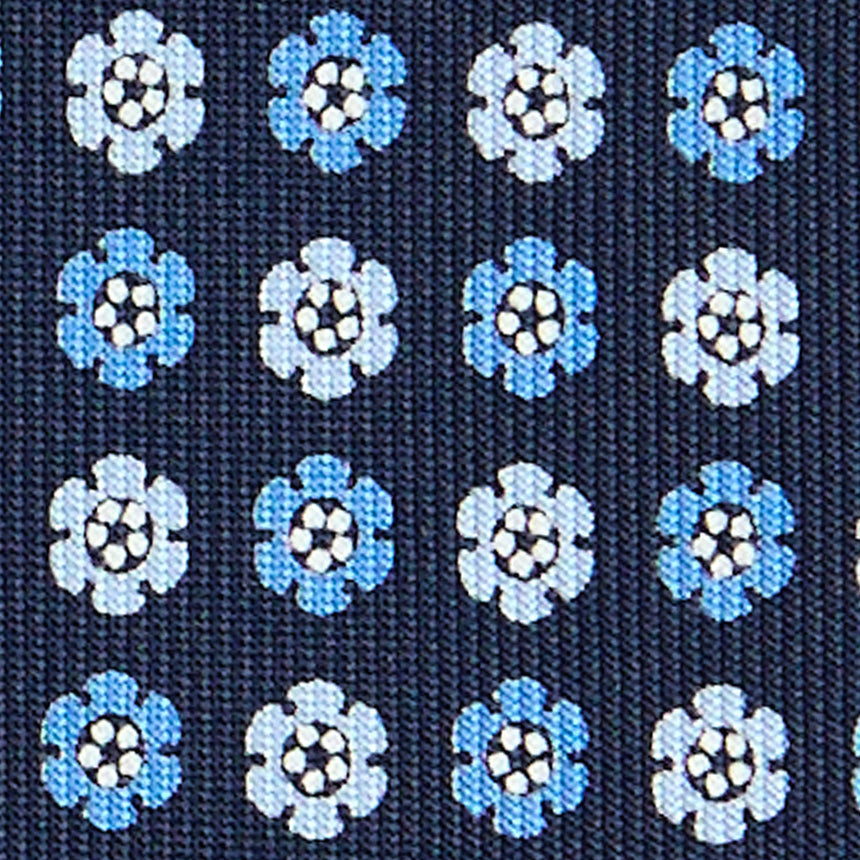 CRAVATTA SARTORIALE CLASSICA IN SETA BLU SCURO