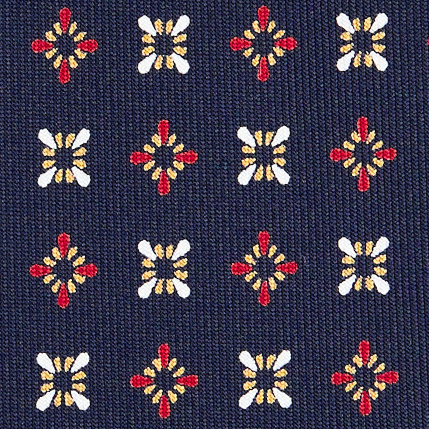 CRAVATTA SARTORIALE CLASSICA IN SETA BLU SCURO