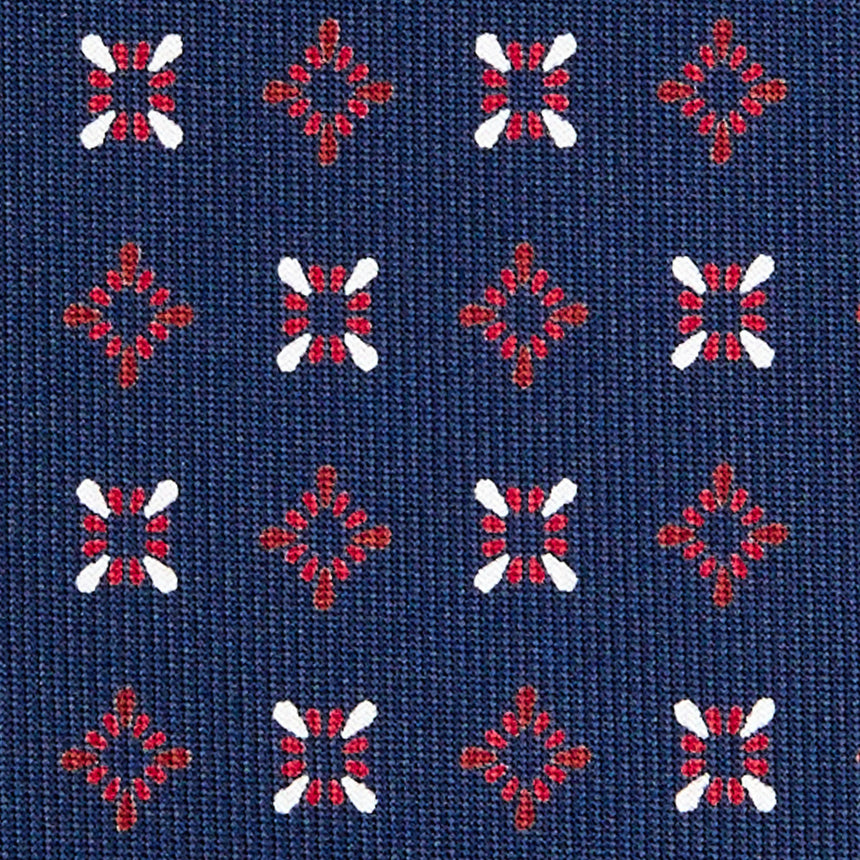 CRAVATTA SARTORIALE CLASSICA IN SETA BLU SCURO