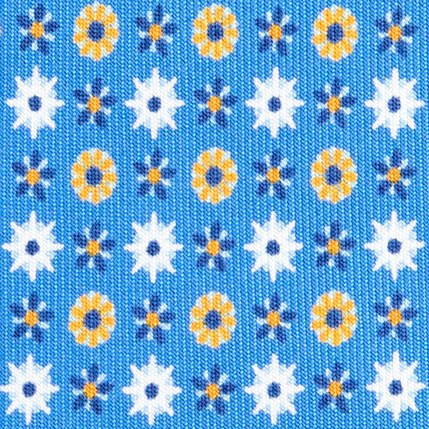 CRAVATTA SARTORIALE CLASSICA IN SETA AZZURRA