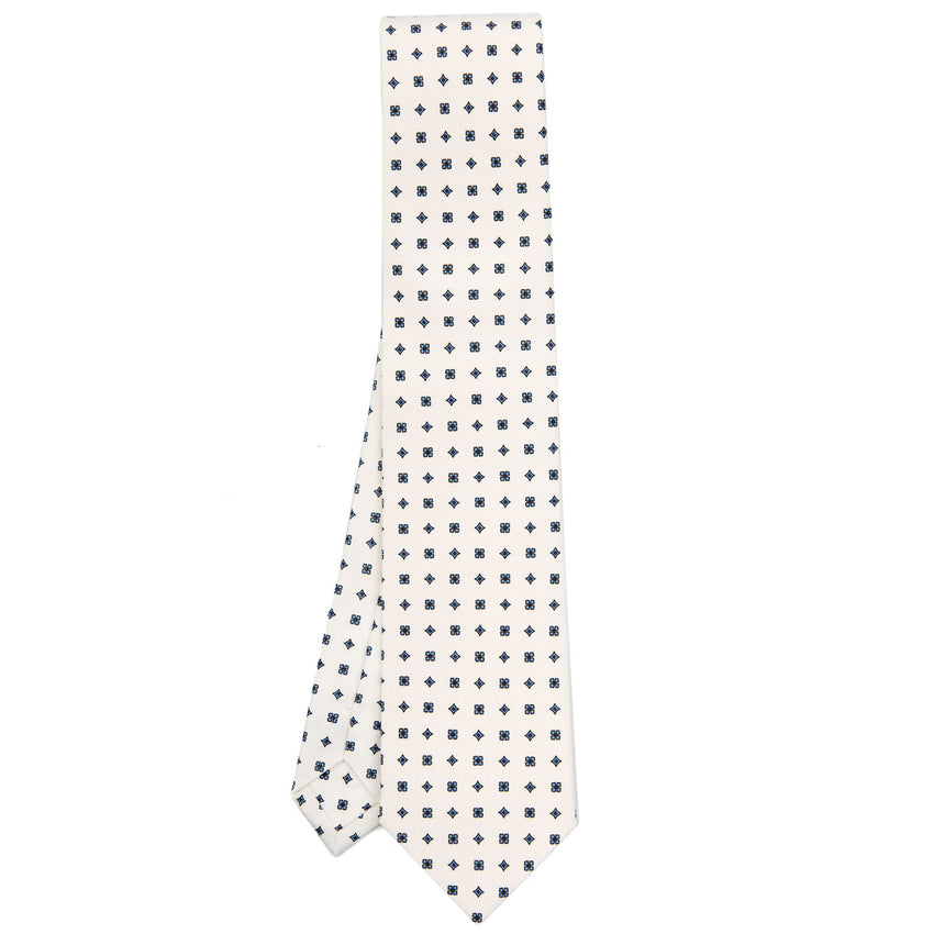 WHITE SARTORIAL CLASSIC SILK TIE