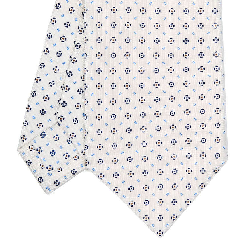 WHITE SARTORIAL CLASSIC SILK TIE