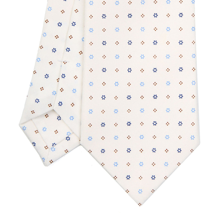 WHITE SARTORIAL CLASSIC SILK TIE