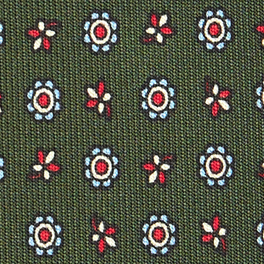 OLIVE GREEN CLASSIC SILK TIE