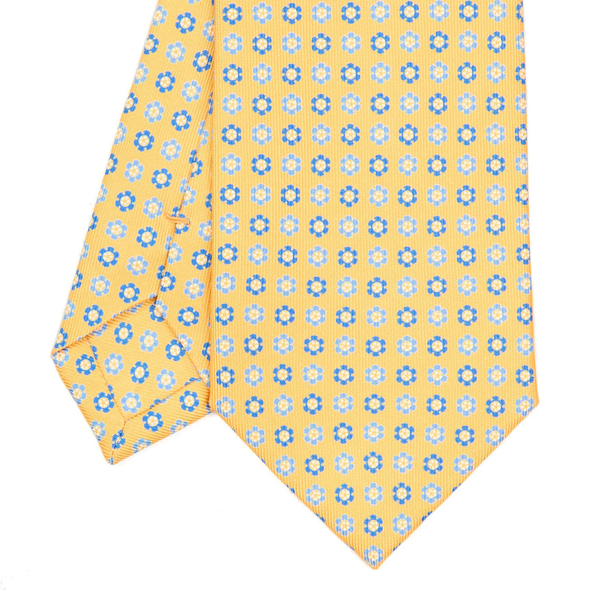 CRAVATTA SARTORIALE CLASSICA IN SETA GIALLA