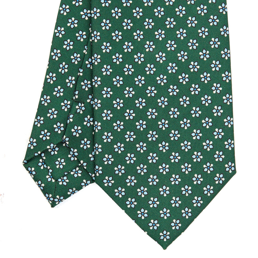 CRAVATTA SARTORIALE CLASSICA IN SETA VERDE SCURO