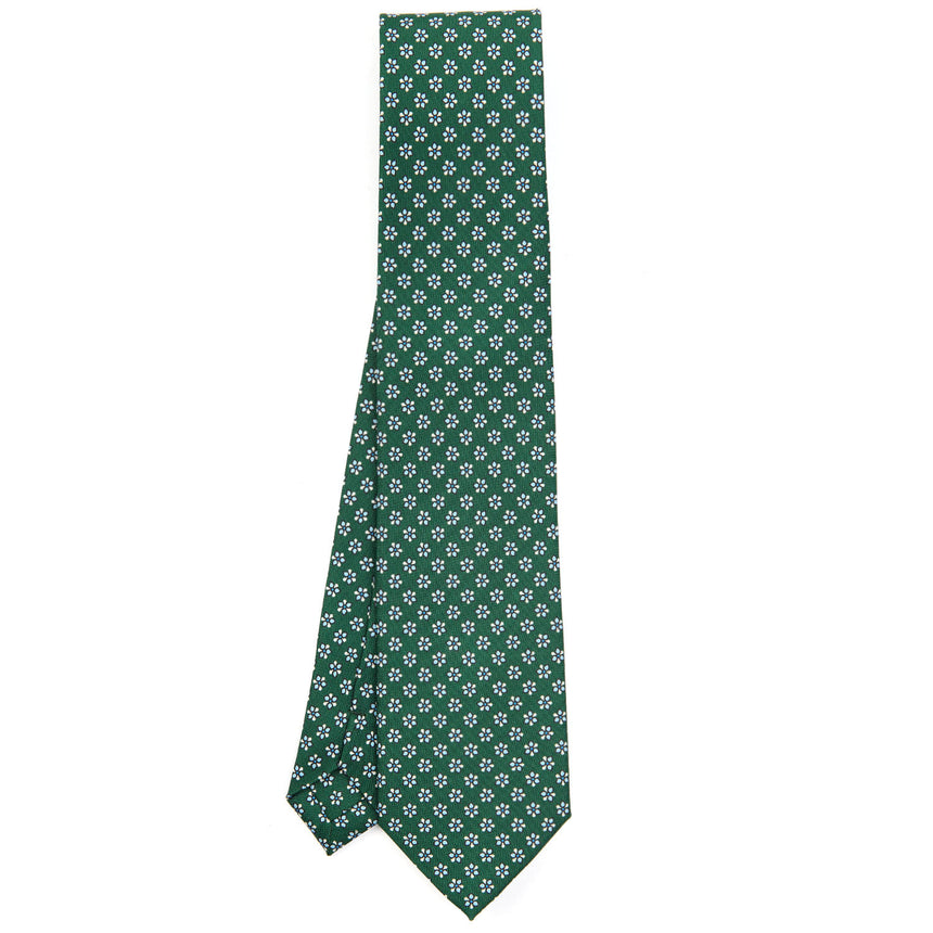 CRAVATTA SARTORIALE CLASSICA IN SETA VERDE SCURO