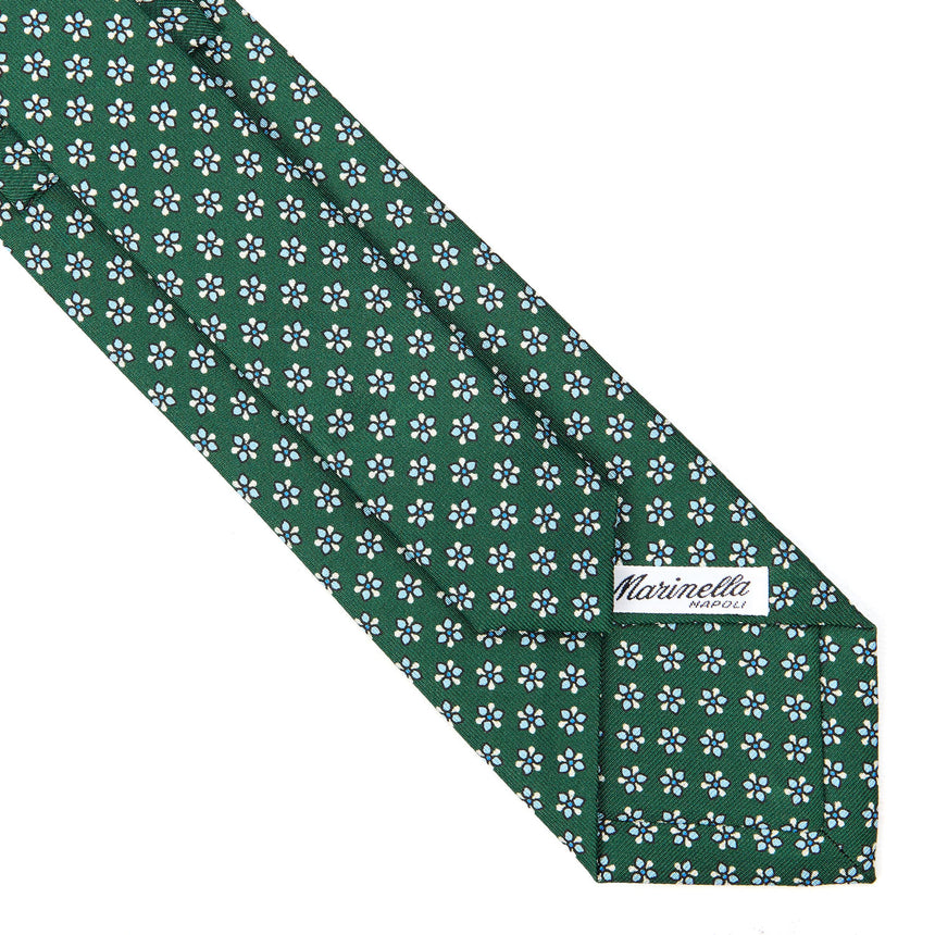 CRAVATTA SARTORIALE CLASSICA IN SETA VERDE SCURO