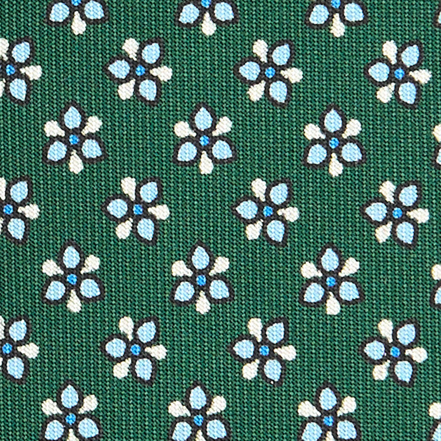 CRAVATTA SARTORIALE CLASSICA IN SETA VERDE SCURO