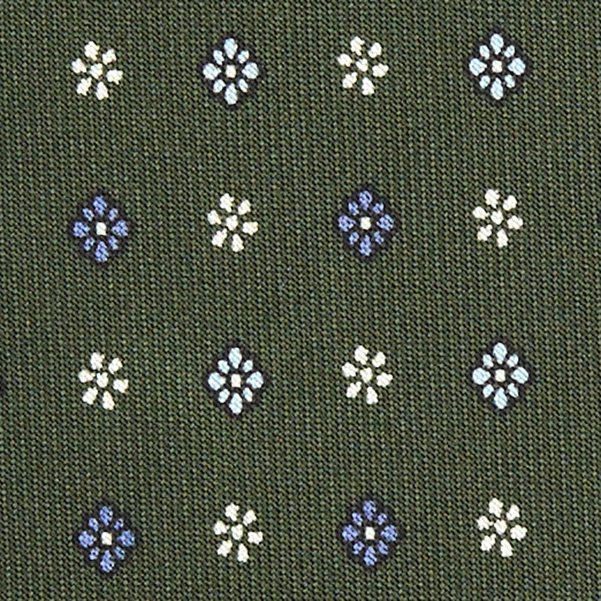 OLIVE GREEN CLASSIC SILK TIE