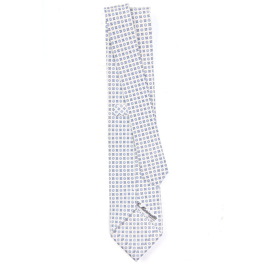 CRAVATTA SARTORIALE CLASSICA IN SETA BIANCA