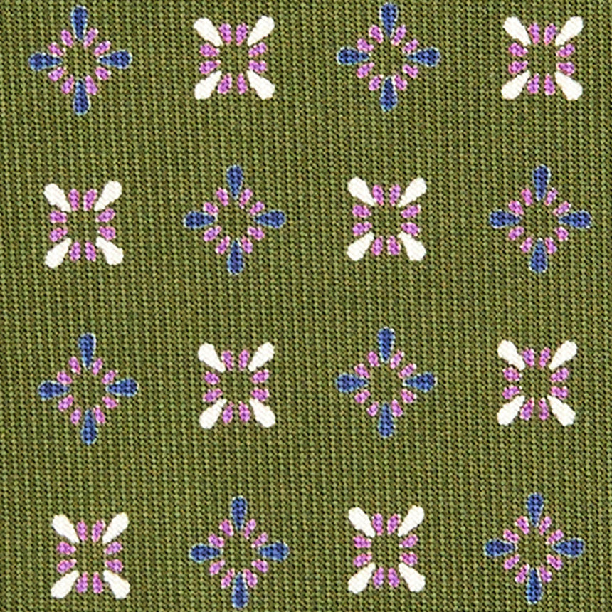 OLIVE GREEN CLASSIC SILK TIE