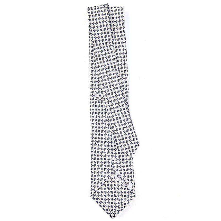 WHITE SARTORIAL CLASSIC SILK TIE