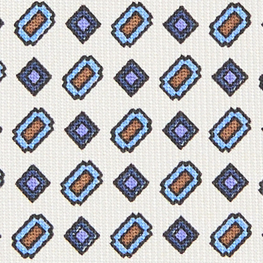WHITE SARTORIAL CLASSIC SILK TIE