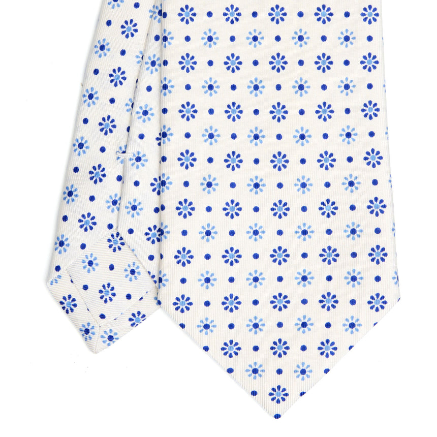 WHITE SARTORIAL CLASSIC SILK TIE