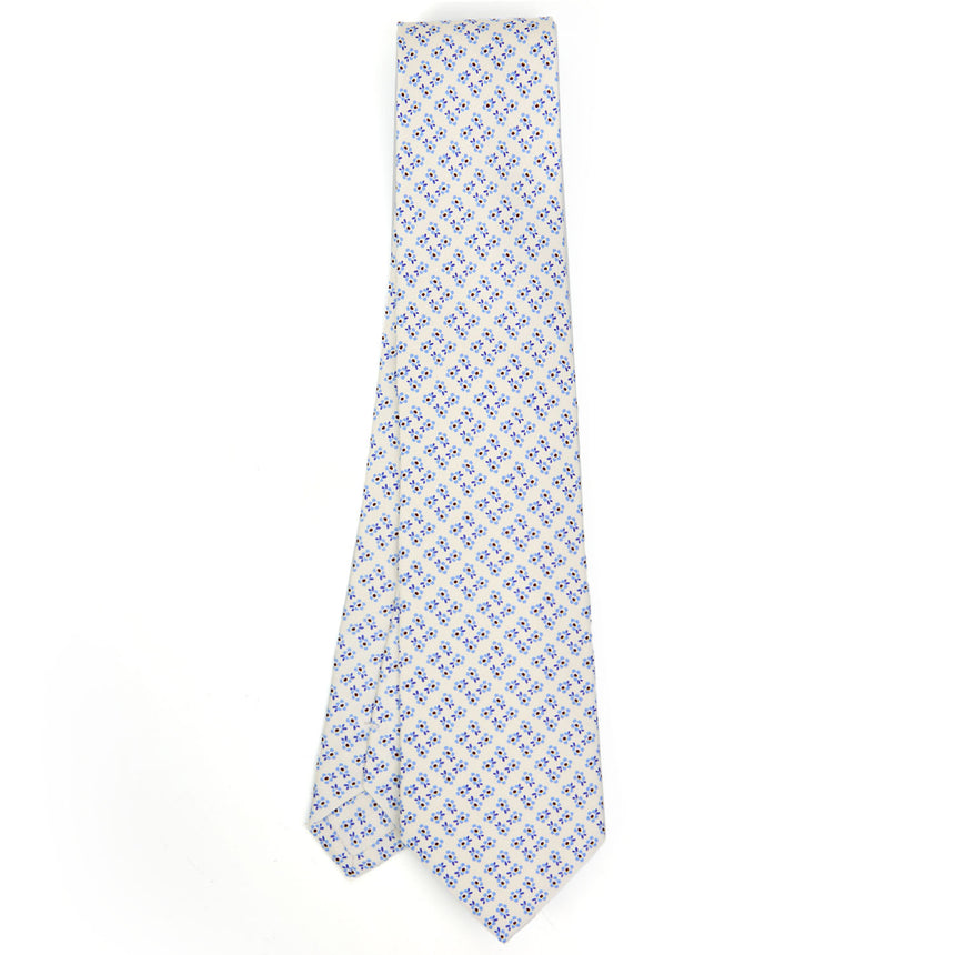 WHITE SARTORIAL CLASSIC SILK TIE