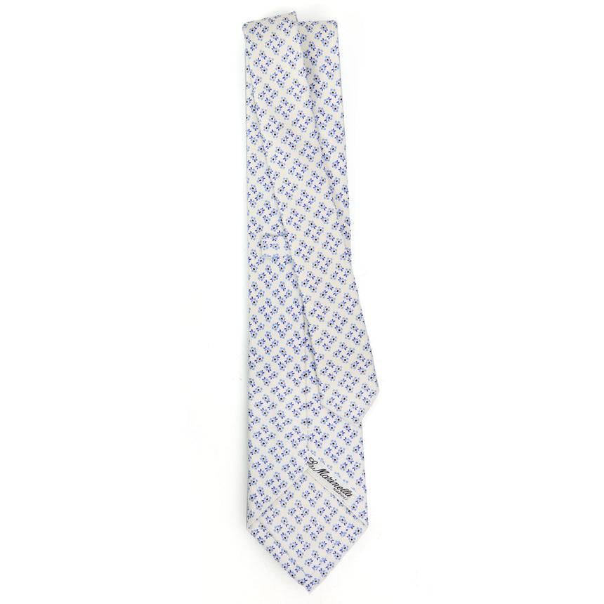 WHITE SARTORIAL CLASSIC SILK TIE
