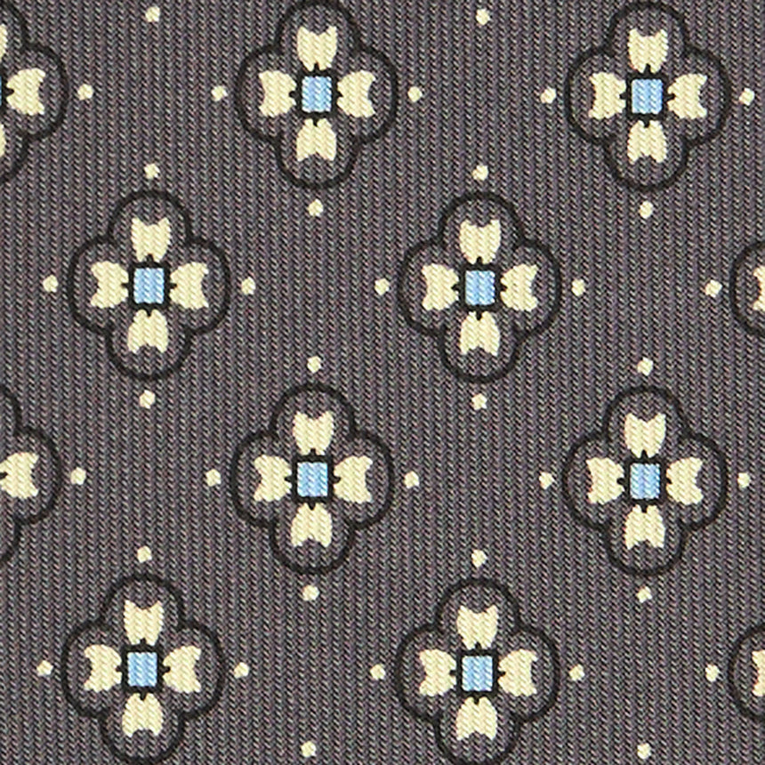 DARK GREY CLASSIC SILK TIE