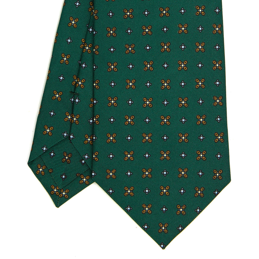 CRAVATTA SARTORIALE CLASSICA IN SETA VERDE SCURO