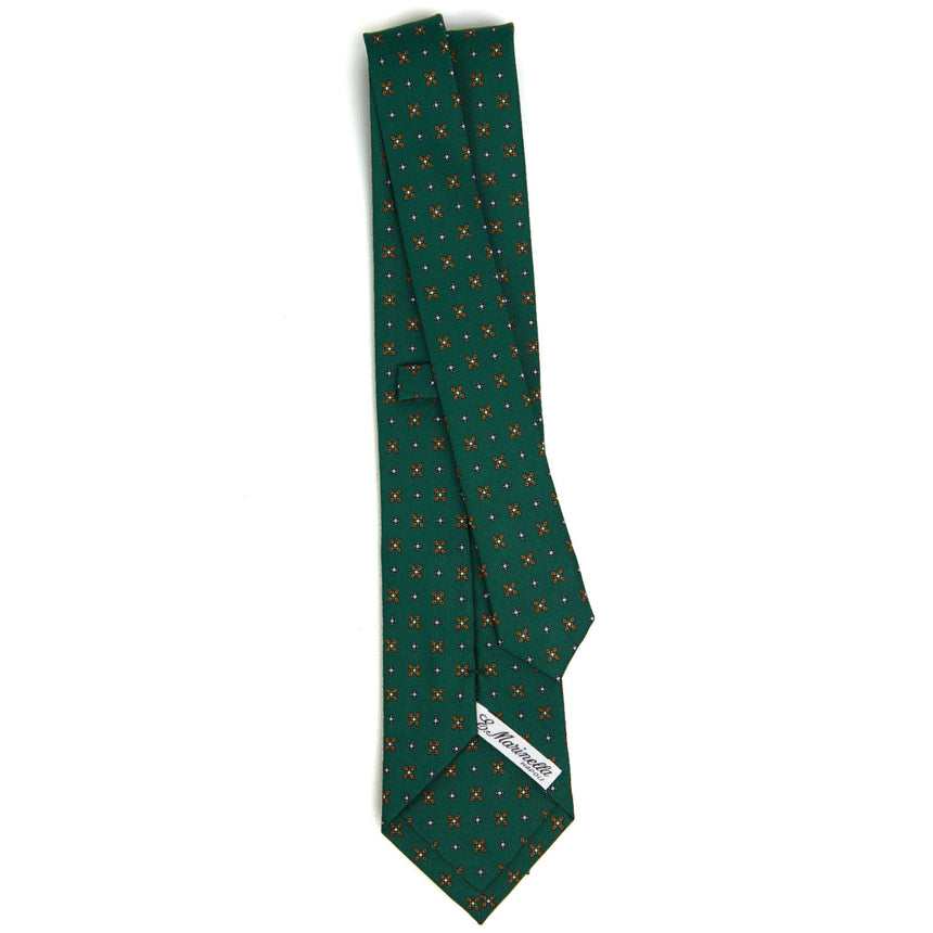 CRAVATTA SARTORIALE CLASSICA IN SETA VERDE SCURO