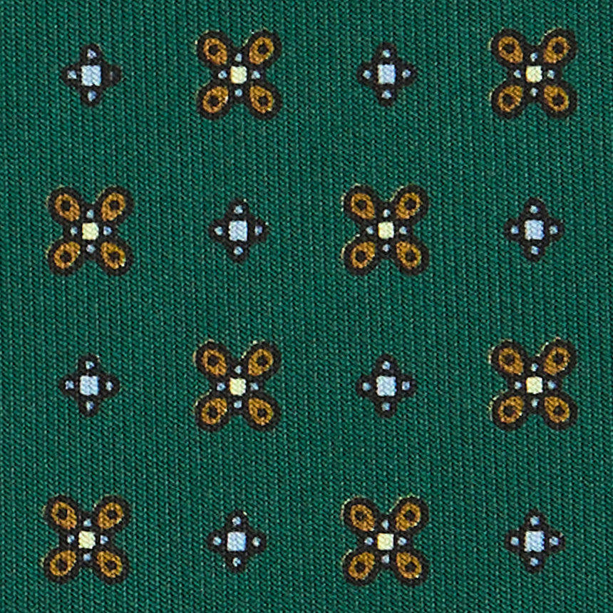 CRAVATTA SARTORIALE CLASSICA IN SETA VERDE SCURO